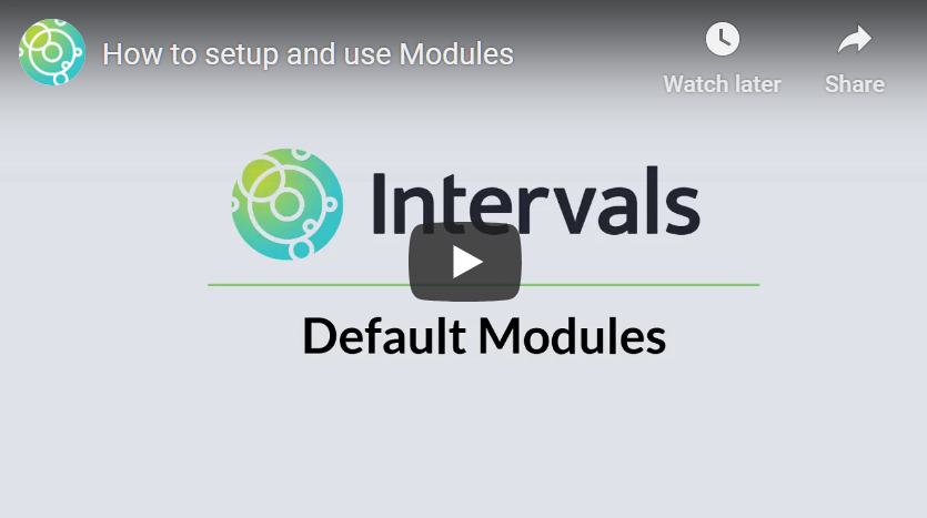 Default Modules